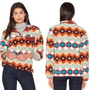 Patagonia Multicolor Snap Chevron Fleece Timber Twist Aztec Print